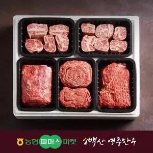 [정찬]NH영주한우 갈비혼합세트1호 (찜갈비x2/불고기/국거리(양지)/산적) / 3.0kg