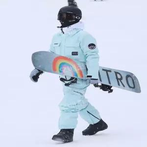 스노우보드복 커플스키복 패딩 점프수트 성인 방풍 겨울 방수 상하의