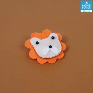 몽스쿨 사자펠트 부직포 펠트 인형 공예 만들기 동물 DIY 재료 환경꾸미기 소품 (2개)