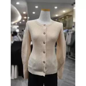 [보리보리/플라스틱아일랜드]MARIO플라스틱아일랜드 볼륨소매라운드니트가디건 PP4KG163