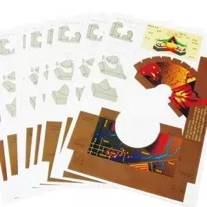 화산 폭발의 모형을 종이로 만들기 10매세트 교구추천