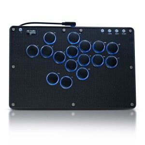 JZW-Shop Haute42 레버리스 아케이드 스틱 지원(블랙) 올 T16 / 컨트롤러, 핫 게임 /PS3 텍스처, 커스텀 키보드, 스왑 RGB가 덱용 슬림 스팀 버튼 SOCD 장착된 터보 /PC 파이팅 및 /PS4 스위치