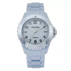 학생 커플 여성 데일리 패션 젤리 컬러 초 손목 시계 wEJ8+7FYl