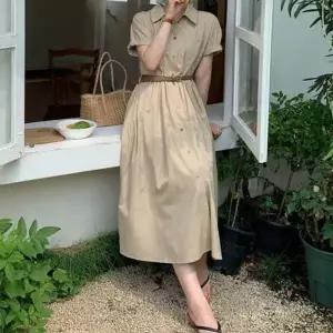 (스타일하우스) 원피스 OPS 단정한 캐주얼 드레스 셔츠형으로 단정해보이는 벨트