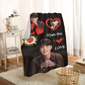 현대 배우 담요 소파 침대 차량용 휴대용 3D 가정용 섬유 원단 145x200cm 0929p