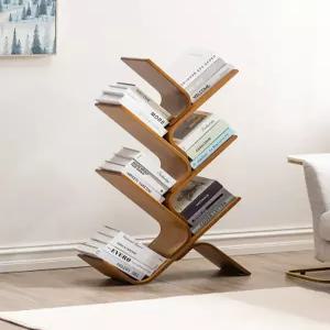 심플한 원목 바닥 벽걸이 겸용 낮은 전면 책장 거실 수납용 창의적 디자인 선반형 가정용