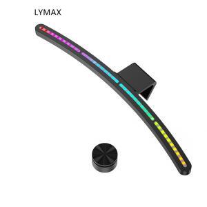 LYMAX RA97 곡선 모니터 라이트 RGB 컬러 사운드 감지 음악 PC 교수형 게임 디밍 아이 케어 무선 원격 제어