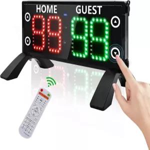 카운트다운 시계가 있는 YZ 12인치 대형 전자 스코어보드 원격 고휘도 스코어키퍼가 휴대용 디지털 야외