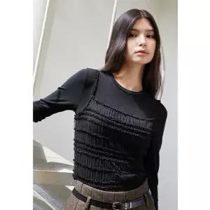 [에고이스트] EQ4CL062 레이스 뷔스티에 SET 슬림 티셔츠 (2４년 겨을)