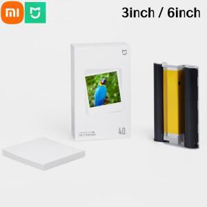 Xiaomi Mijia 포토 프린터 1S 인화지 3인치/6인치 무잉크 인쇄 다채로운 안티 페이딩 고화질
