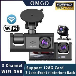 WIFI 채널 미니 자동차 DVR 방향 대시 차량 카메라 FHD 1080P 비디오 DASHCAM 캠코더 블랙 박스