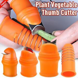 손가락 수확 칼 보호 끝 고무 커버 엄지 커터 분리기, 야채 따기 장치, 주방 원예 도구