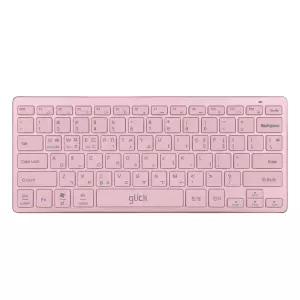 지클릭커 오피스프로 WK30 움직이는 마카롱 슬림 라이트 저소음 무선 키보드 핑크
