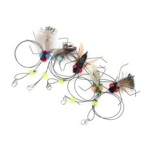 5pcs 시뮬레이션 고양이 티저 장난감에 대 한 작은 비행 곤충 교체 악세서리 새끼 깃털 애완 동물 용품