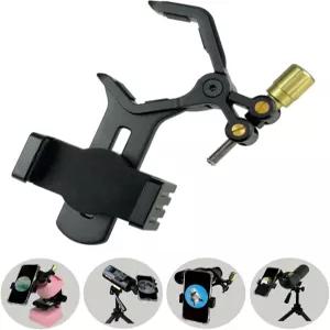 망원경 쌍안경 스포팅 스코프 현미경 단안용 금속 홀더 마운트용 SpectrumOI 전화 어댑터 마운트 2.1인치