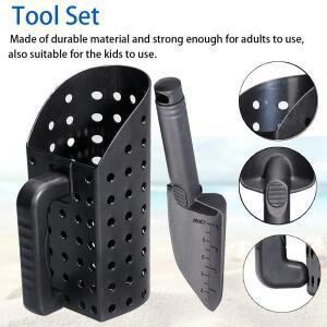 금속 탐지 모래 국자 세트 보물용 휴대용 인체공학적으로 견고한 ABS 플라스틱 및 삽