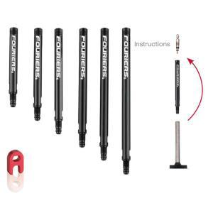 Fouriers PE002 자전거 프레스타 밸브, 튜브리스 익스텐더 연장, 너트 부품 포함, 20mm ~ 100mm