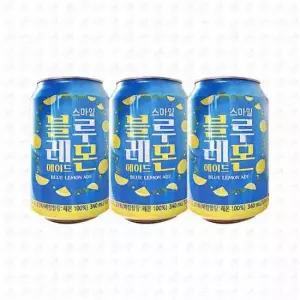 스마일 블루레몬에이드 340ml 3개