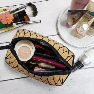 코르크 패턴 메이크업 파우치 대 화장품파우치 화장품