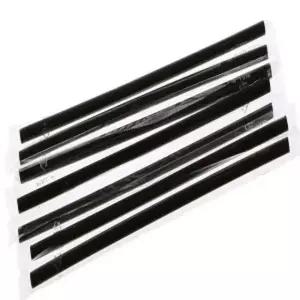 테이크아웃 스트로우 일자형 개별포장 500개 블랙