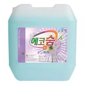 대용량 섬유탈취제 에코숨 플로랄향 18.75L 악취제거 섬유유연제