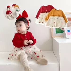 (제스트)아동 자수레이스 레드파인 205182 여아원피스 코디