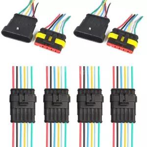 전기 자동차케이블 6P DIY 하네스케이블 방수커넥터 전기케이블 자동차