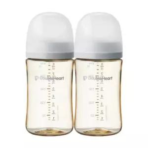 더블하트 3세대 아기 젖병 240ml 젖꼭지 6개 그레이 BNA