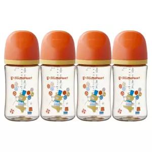 더블하트 젖병 트윈팩 240ml X2 젖꼭지 L 세트 서커스 BNA