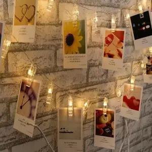 3m LES466N7 사진 조명 클립 포토 집게 인테리어 램프 홀더