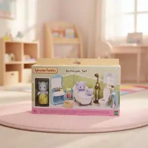 실바니안 패밀리 코끼리 소녀의 욕실세트 인형놀이 미니어처 피규어 소품 욕조 변기 화장실