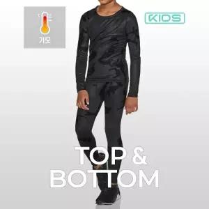 테슬라 기모 언더레이어 주니어 상하세트 TM-KHS305