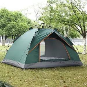 아우터 자동텐트 캠핑 원터치 2~3인용 그린 텐트 (WFHJJCX)