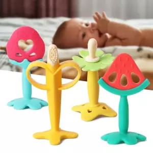 치아발육기 말랑말랑 실리콘 아기치발기 백일선물 플라워 손감각발달토이 영유아완구