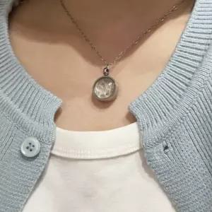 강아지 털 목걸이 반려동물 메모리얼 추억 보관함 고양이 털 수염 반려견 유치 보관