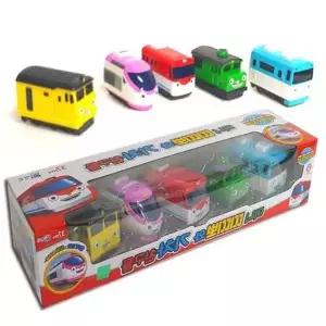 띠띠뽀 미니띠띠뽀와기차친구들5P 어선물 완구 기차친구들 장난감 기차놀이