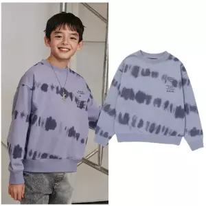 블루테일2 AAA1TS03BU 주니어 남아 여아 다잉 이펙트 블루 맨투맨 고학년 2026년 봄상품