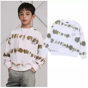 블루테일2 AAA1TS04WT 주니어 남아 여아 다잉 이펙트 화이트 맨투맨 고학년 2026년 봄상품