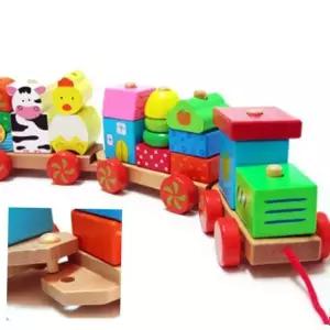 기차 유치원 블록 놀이 아장난감 유아장난감 원목 장난감 집중력 어장난감 향상 교구 유아교구 아기장난감