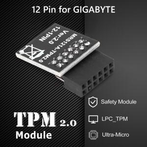 TPM 2.0 암호화 보안 모듈 TPM2.0을 지원하는 Gigabyte 마더보드용 GIGABYTE Win11용 LPC 12Pin