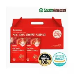 무첨가 건강주스 NFC 착즙 토마토즙(100ml 30포) X 2
