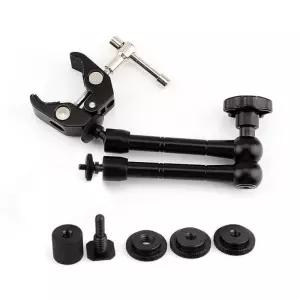 [룽스]DSLR 카메라 핸드폰 집게 액세서리 조명 마이크