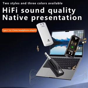 USB C 유선 헤드폰용 Type-C 암-3.5mm 수 오디오 어댑터 변환기  자동차 휴대폰 핸드폰용 소형 동글