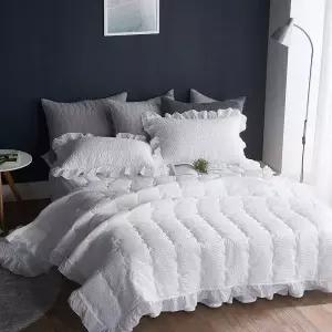 [오너클랜]WL 프릴린 리플 아사 여름 냉감 누빔이불 SS