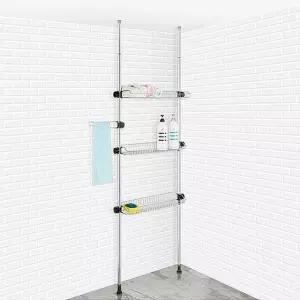 H-기둥식욕실선반 600 3단 화장실 정리 수납장 수납 (WFGIJ6D)