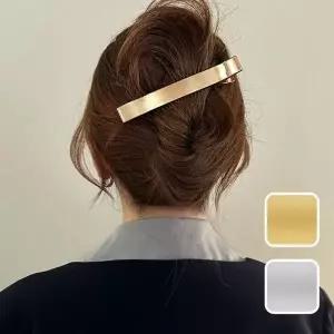 [하프클럽/셀러허브_여성트랜드패션]헤어 삔 올림머리 집게핀 메탈 무광 핀