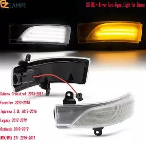 호환  스바루 WRX WRX STI 2015-2019 포레스터 크로스 스트렉 아웃백 2013-2019 용 LED DRL 및 백미러 표시