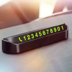 시크릿 차량 전화번호판 자석식 주차 연락처 표기판 (WFKBQP3)