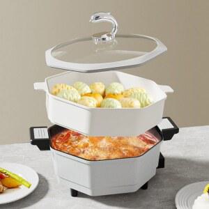 전기쿡탑 전기포트 전기냄비 가정용 끓이는 미니냄비 32CM/7L 싱글스티머 죽만드는