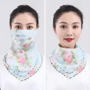 민트색상 마스크스카프 겸용 목스카프 마스크기능스카프 (WFKC6LA)